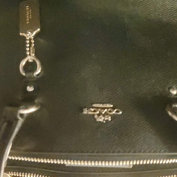 Coach F57527 small Margot Carryall, cross grain leather black satchel - Picture 2 of 7